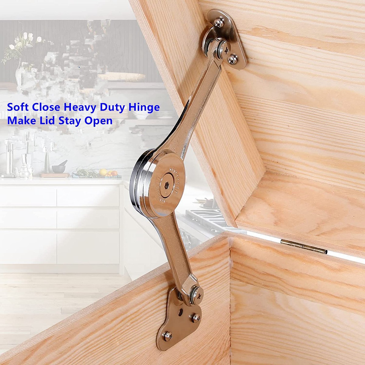 Cabinet Hinges - [Y39A] 2 charnières de couvercle robustes