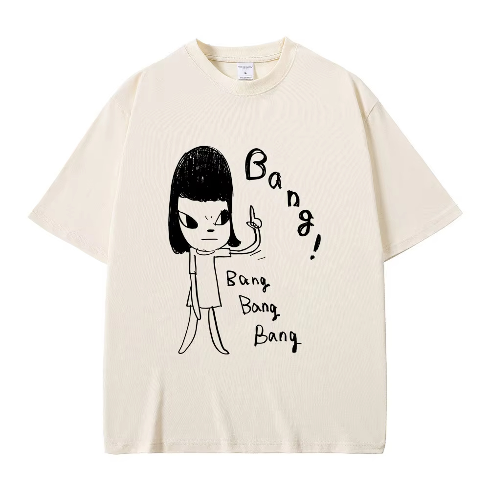 Wallpaper - T-shirts drôles Yoshitomo Nara Bang pour