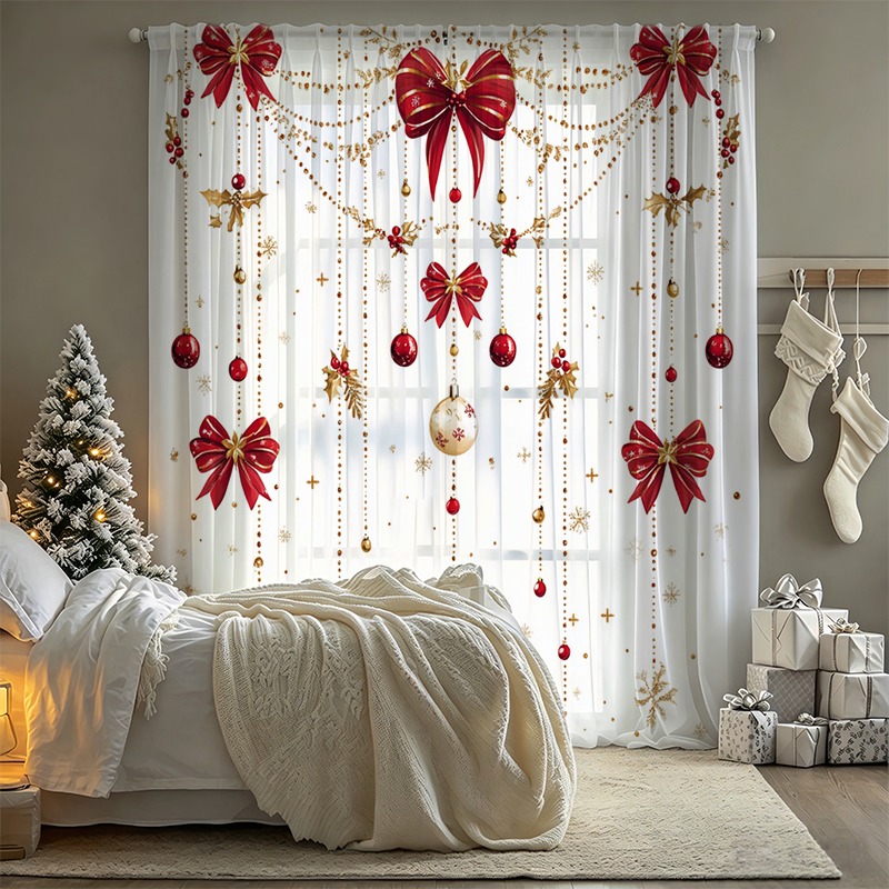 2 paires de rideaux transparen - Curtain Rods avis et prix