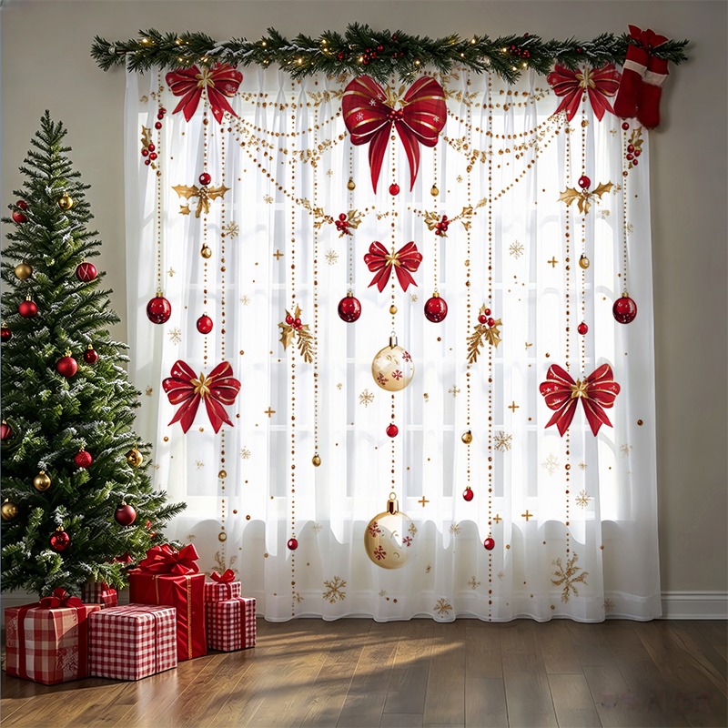 2 paires de rideaux transparen - Curtain Rods avis et prix