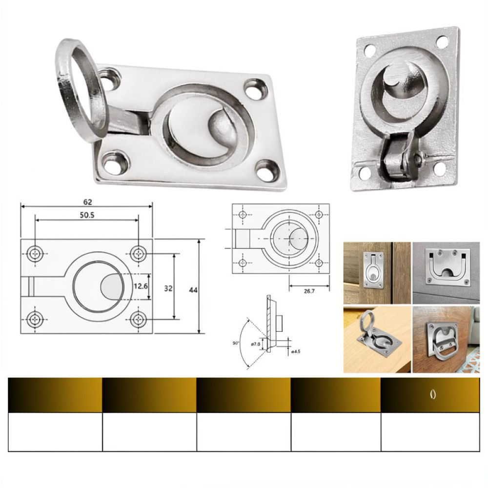 Anneau de poignée rond encastr - Door Handle avis et prix