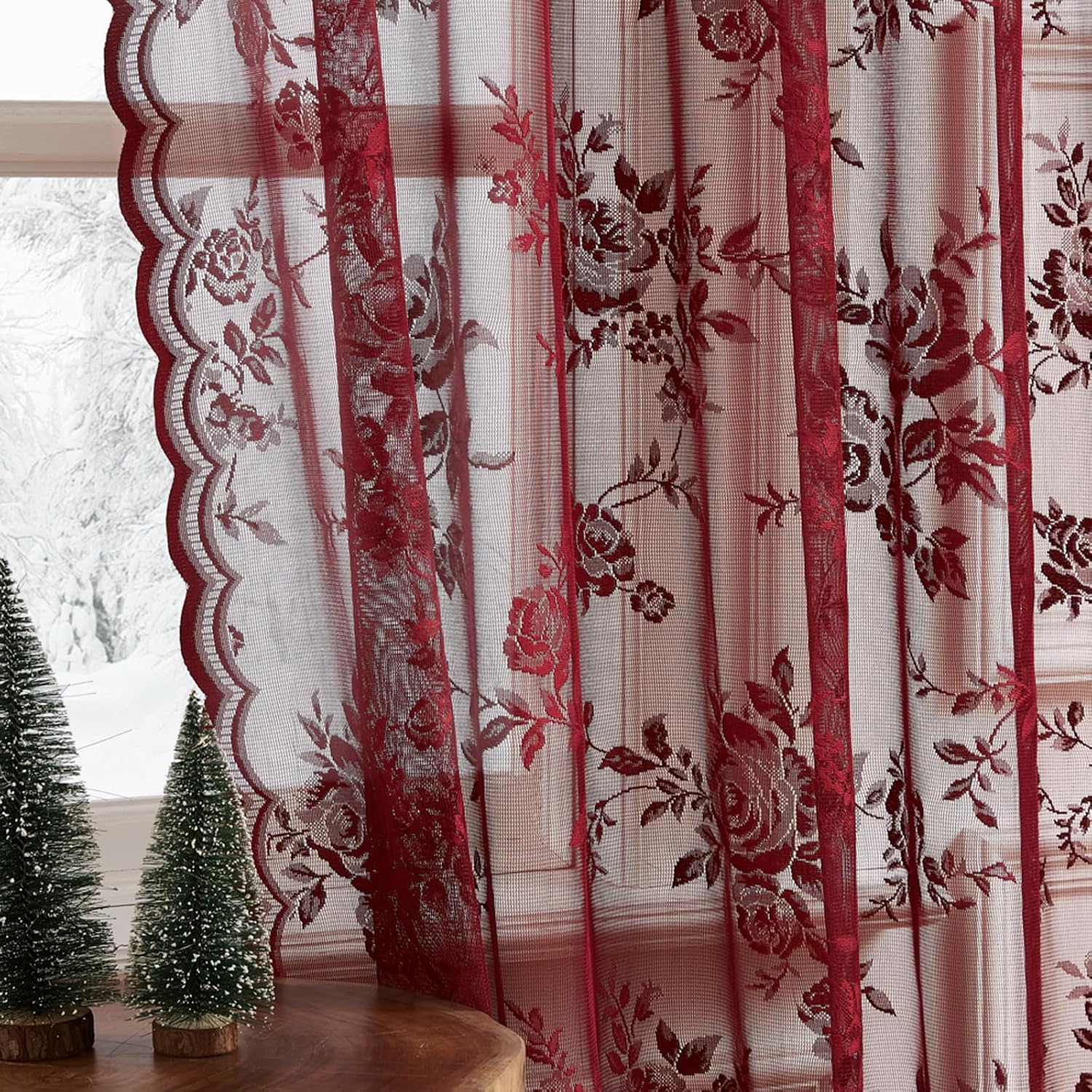 1 pièce de rideau en dentelle  - Curtain Rods avis et prix